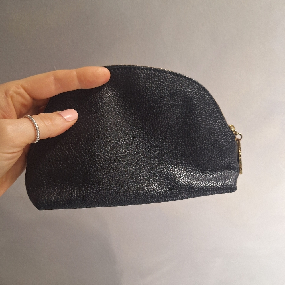 FREE With PURCHASE Lord & Taylor Elegant Black Leather Pouch